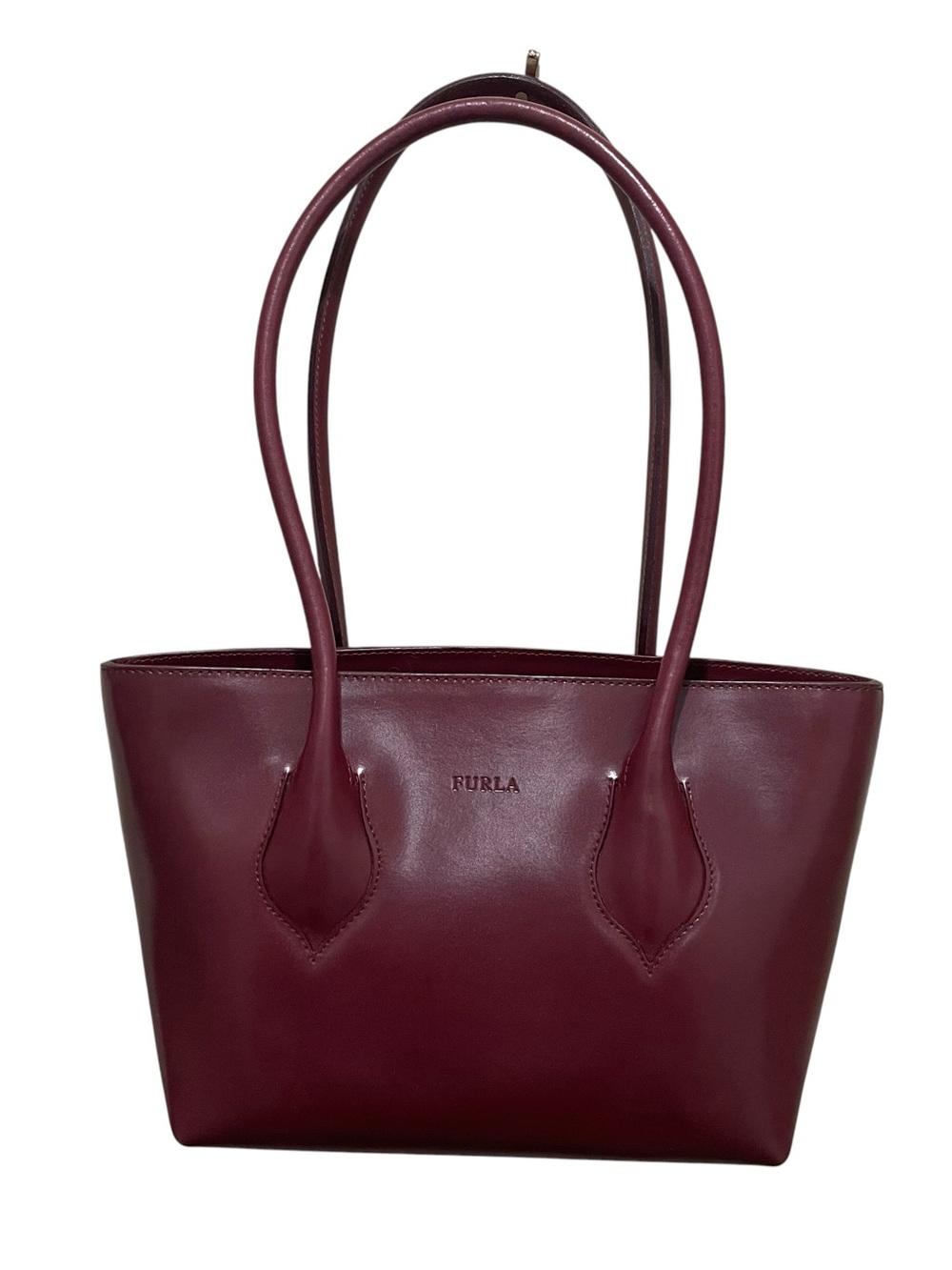 Furla Burgundy Mini Tote Bag